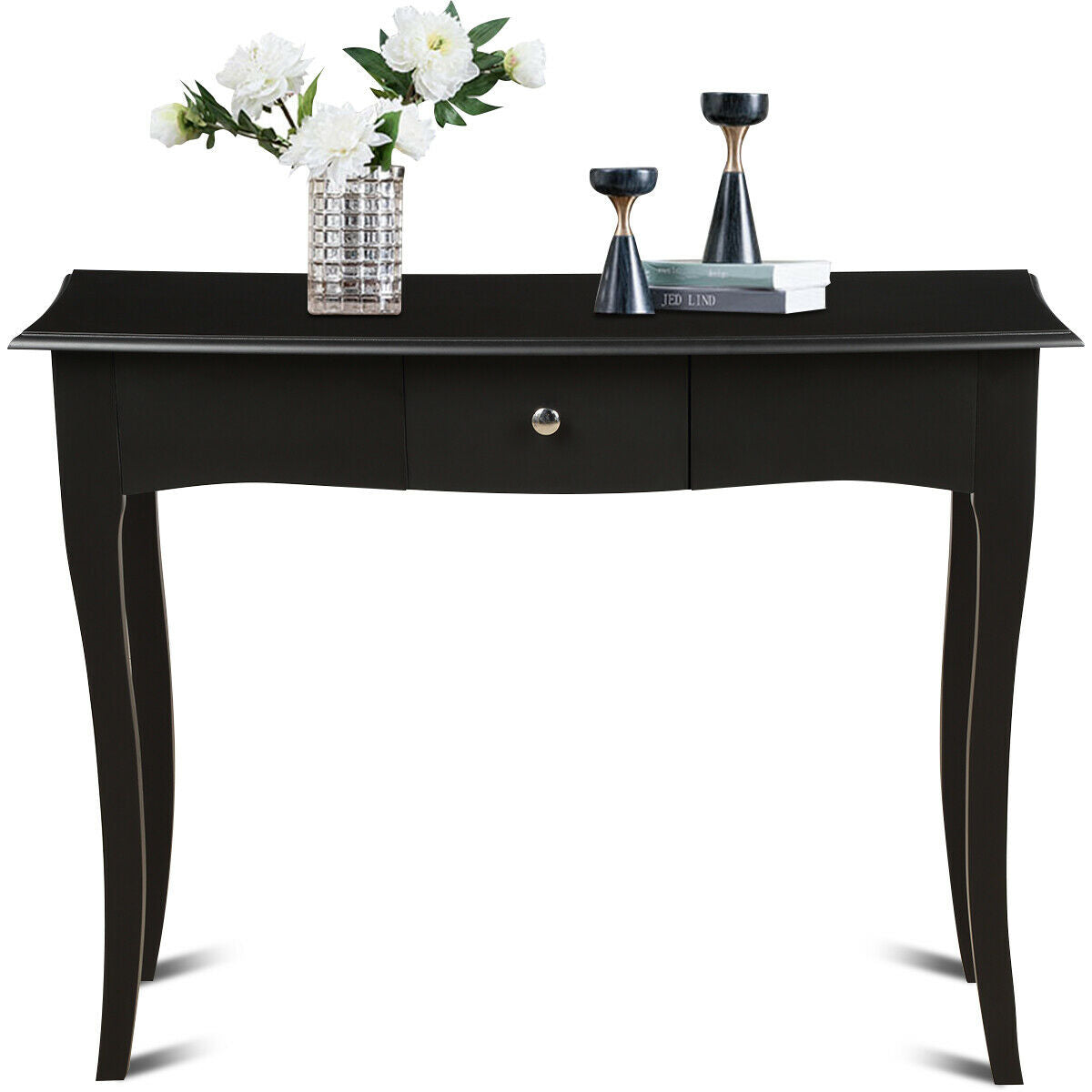 Modern Multifunctional Console Table with Storage Drawer Kids Crystal