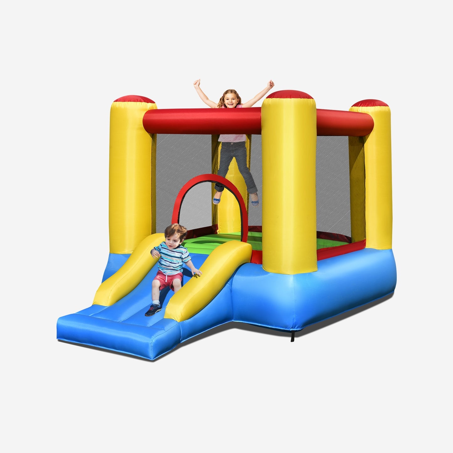 Kids Inflatable Jumping Bounce House without Blower Kids Crystal