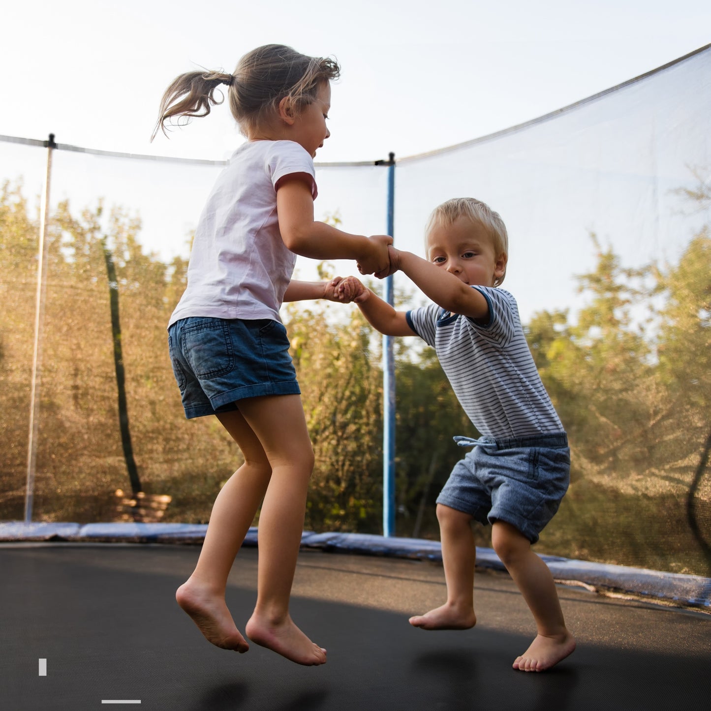 Outdoor Trampoline with Safety Closure Net-12 ft Kids Crystal