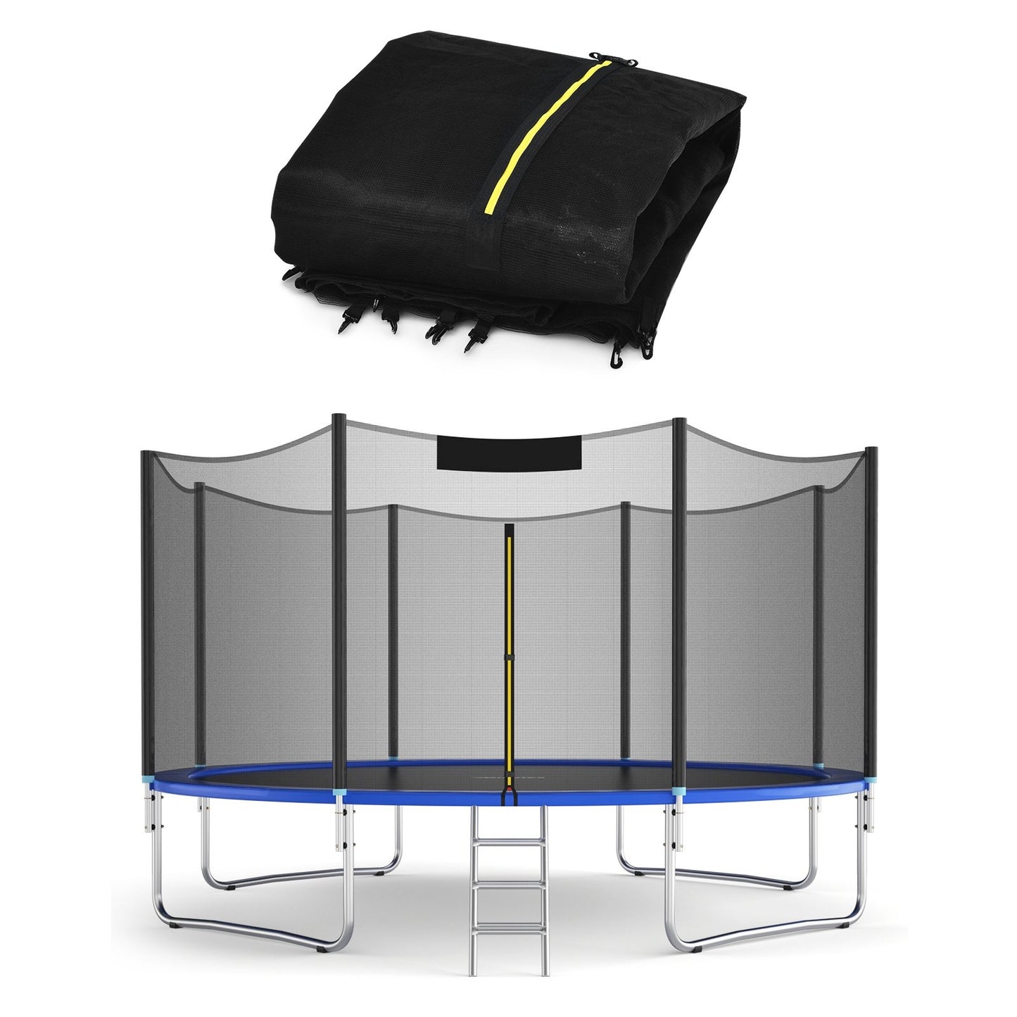 Trampoline Safety Replacement Protection Enclosure Net-10 ft Kids Crystal