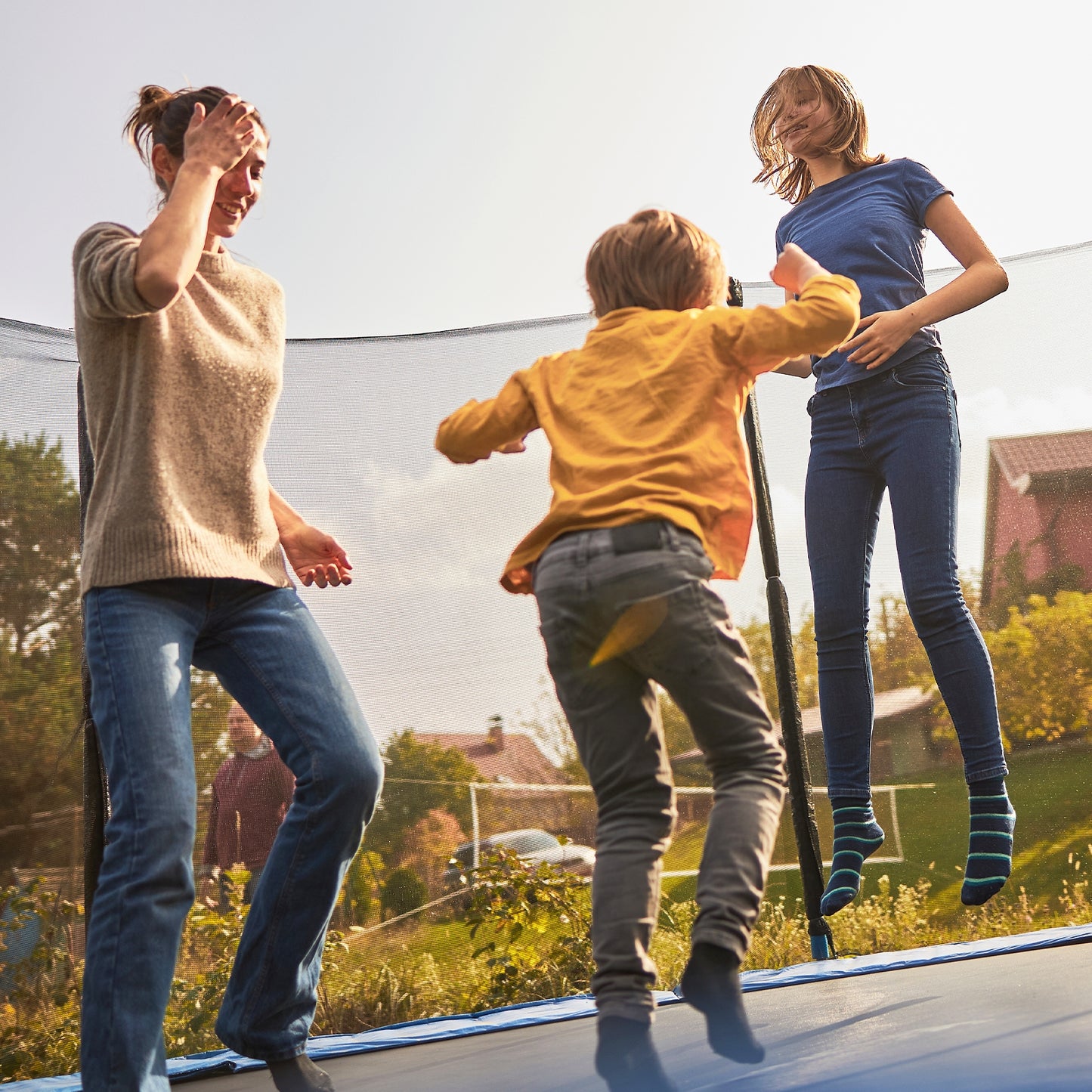 Trampoline Safety Replacement Protection Enclosure Net-8 ft Kids Crystal
