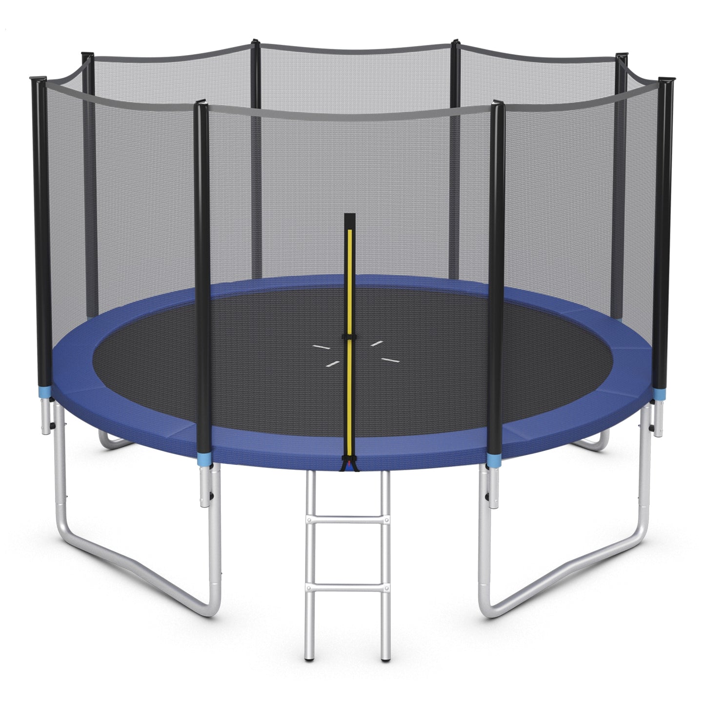 8/10/12/14/15/16 Feet Outdoor Trampoline Bounce Combo with Safety Closure Net Ladder-12 ft Kids Crystal