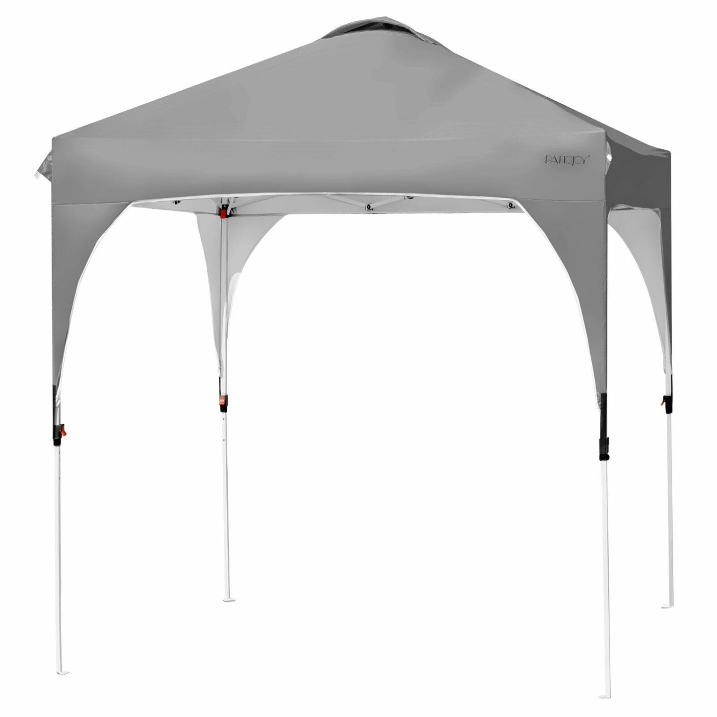 6.6 x 6.6 FT Pop Up Height Adjustable Canopy Tent with Roller Bag-Gray Kids Crystal