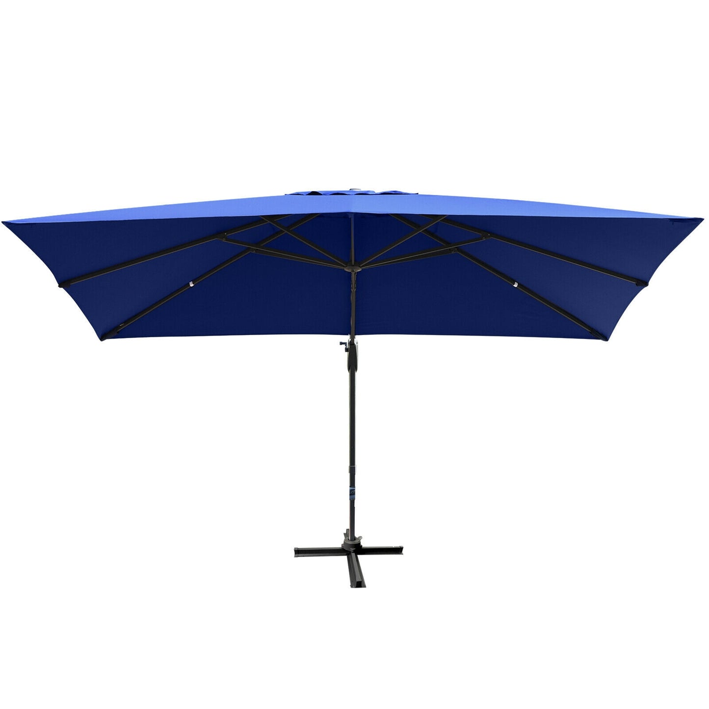 10 x13 Feet Rectangular Cantilever Umbrella with 360° Rotation Function-Navy Kids Crystal
