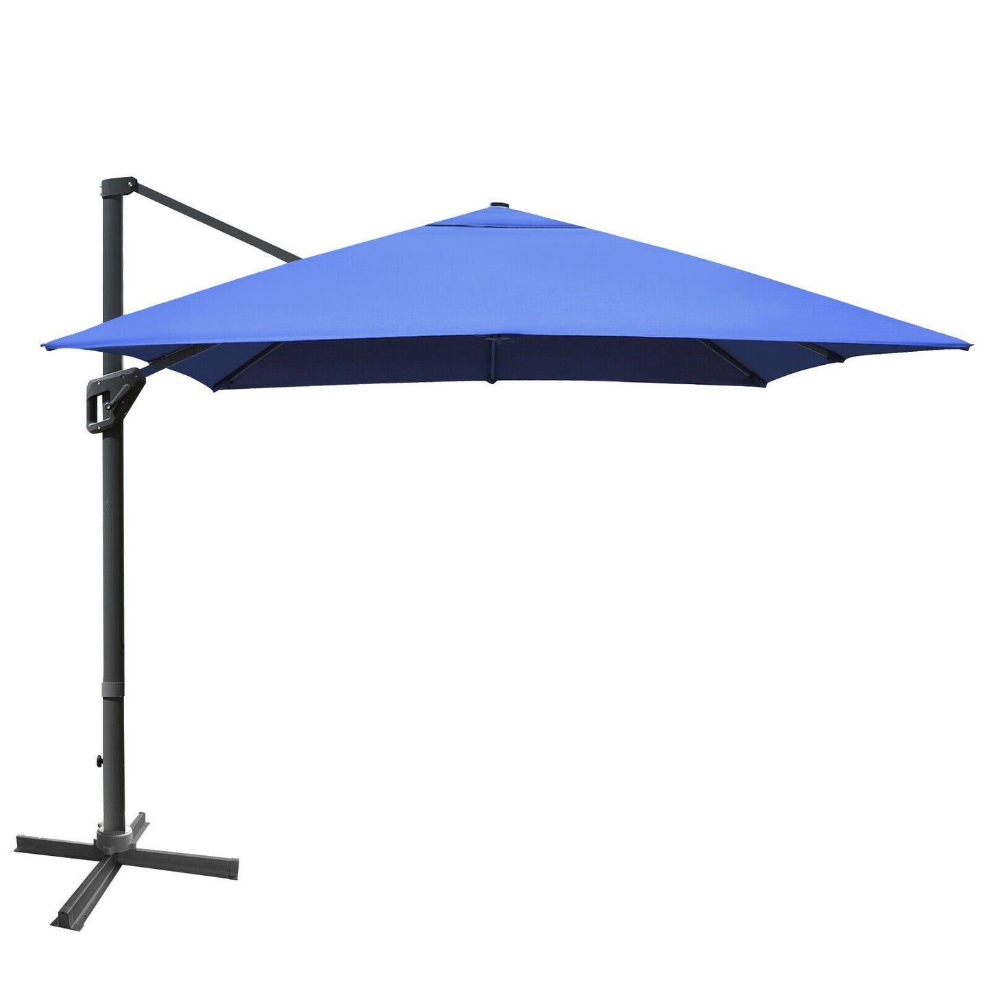 10 x13 Feet Rectangular Cantilever Umbrella with 360° Rotation Function-Navy Kids Crystal