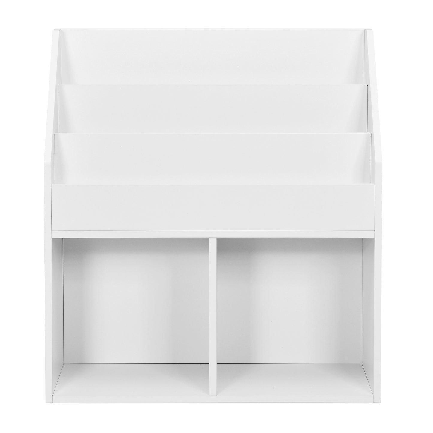 Kids Wooden Bookshelf Bookcase Children Toy Storage Cabinet Organizer White Kids Crystal