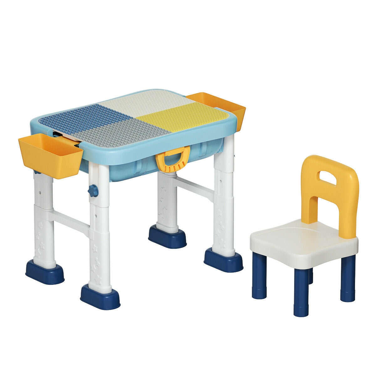 6-in-1 Kids Activity Table Set with Chair Kids Crystal