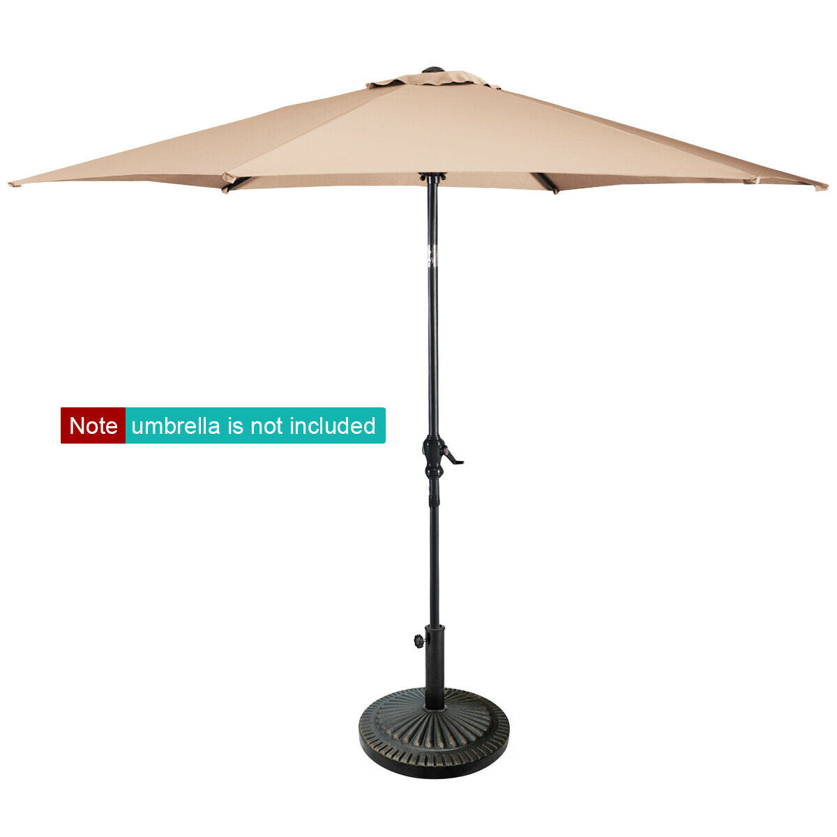 31.5 lbs Market Heavy-Duty Outdoor Stand Bronze Umbrella Base Kids Crystal