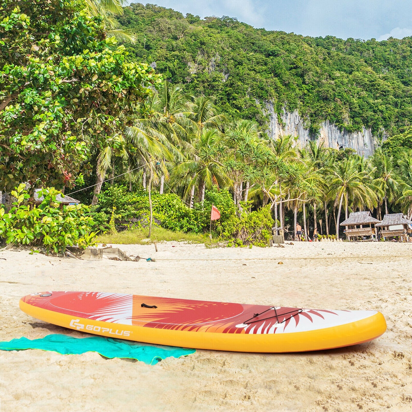 11 Feet Inflatable Stand Up board with Aluminum Paddle Pump Kids Crystal