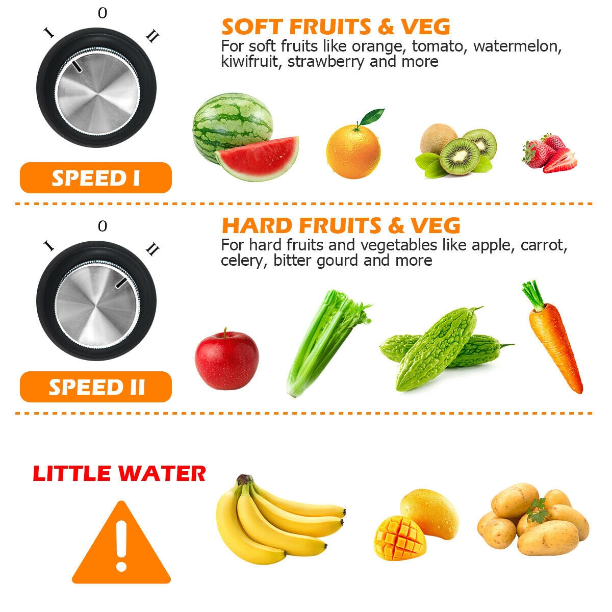 Centrifugal Juicer Machine Juicer Extractor Dual Speed Kids Crystal