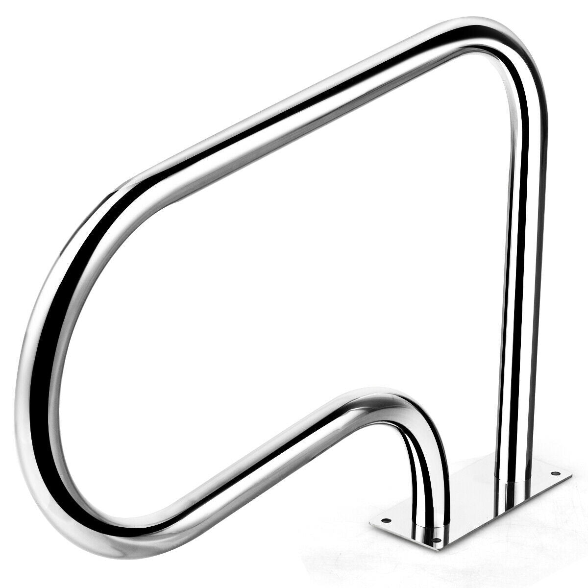 Stainless Steel Swimming Pool Hand Rail with Base Plate Kids Crystal