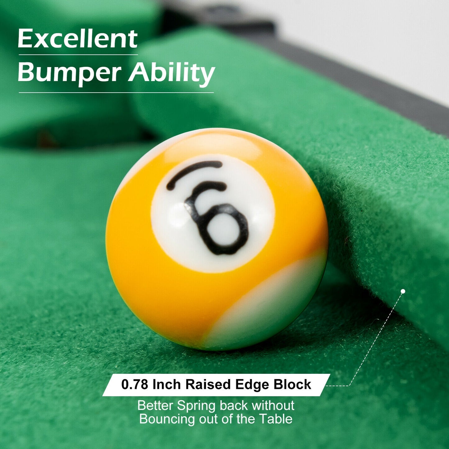 24” Mini Tabletop Pool Table Set Indoor Billiards Table with Accessories Kids Crystal