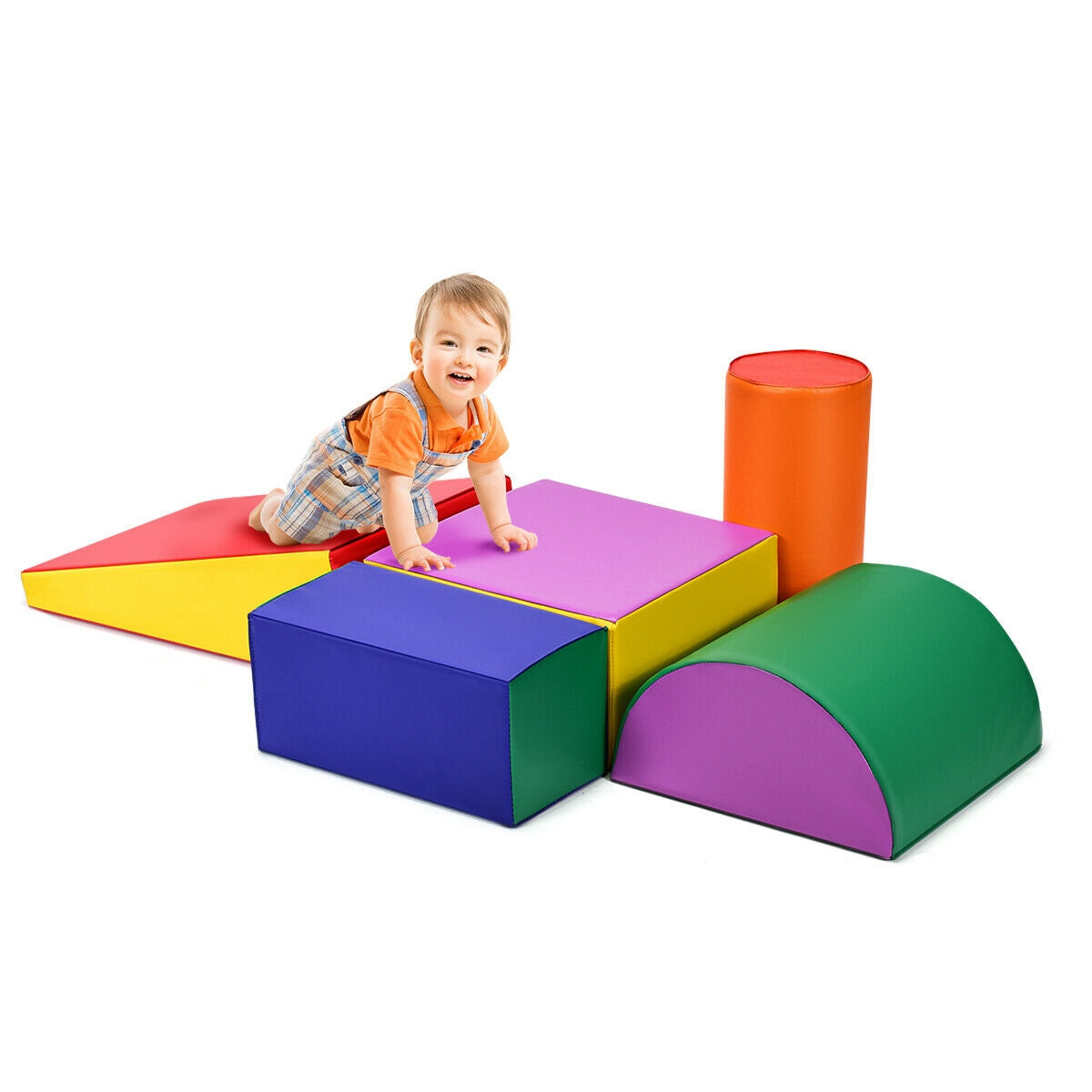 Crawl Climb Foam Shapes Playset Softzone Toy Kids Crystal