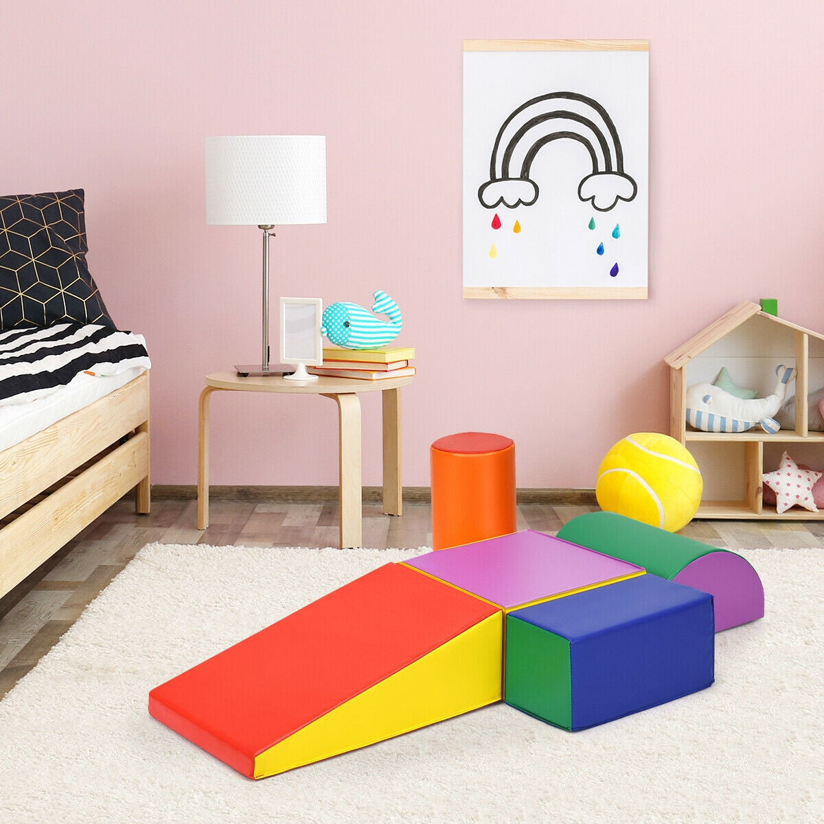 Crawl Climb Foam Shapes Playset Softzone Toy Kids Crystal