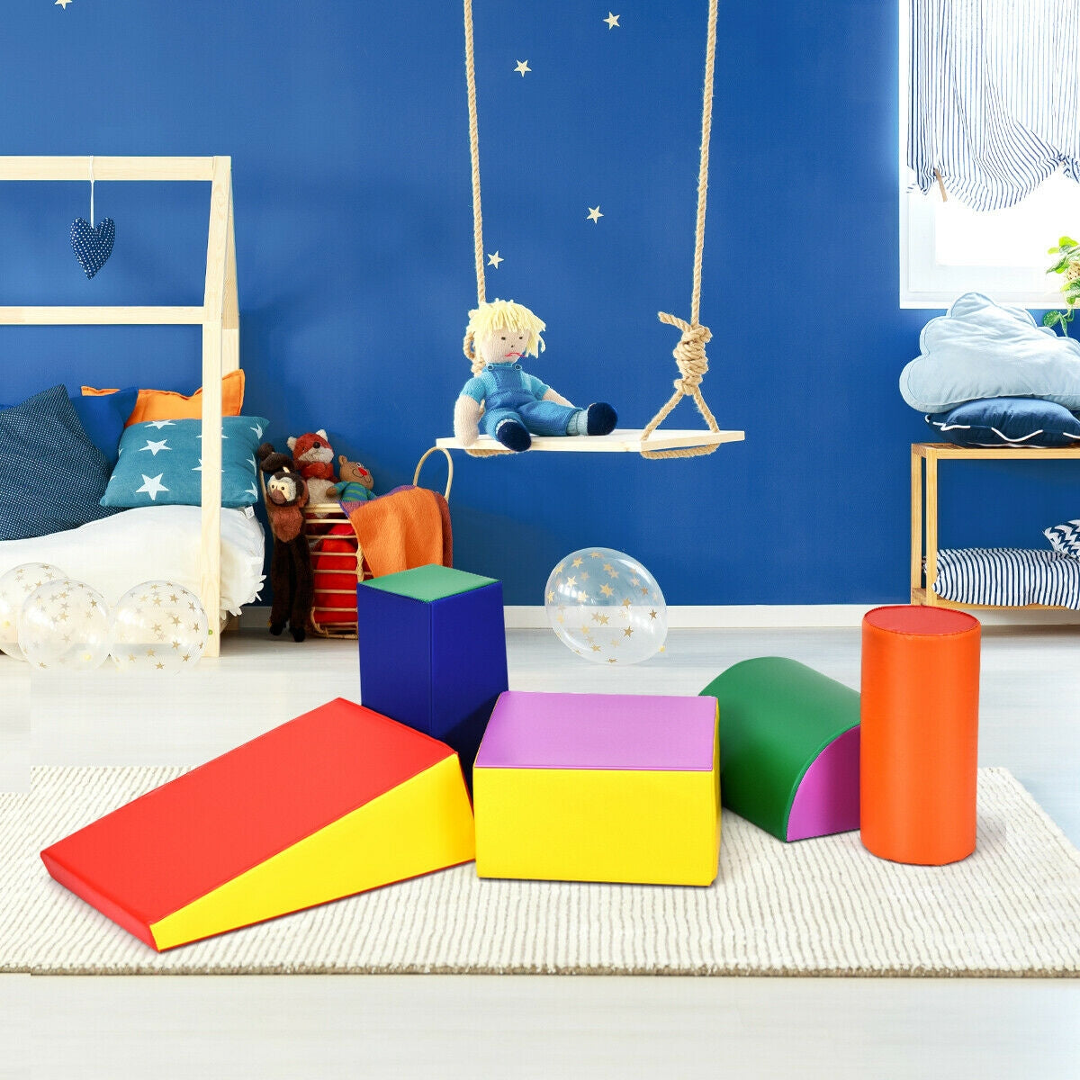Crawl Climb Foam Shapes Playset Softzone Toy Kids Crystal