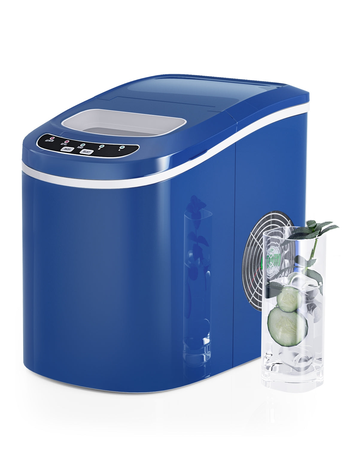 Mini Portable Compact Electric Ice Maker Machine-Navy Kids Crystal