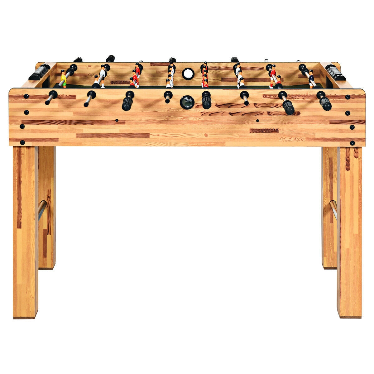 48 Inch Foosball Table Indoor Soccer Game-Beige Kids Crystal