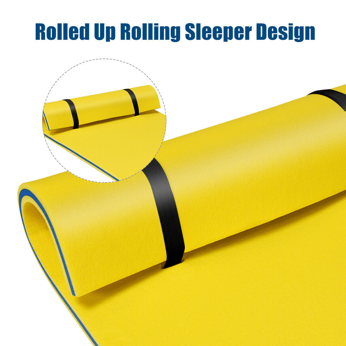 3-Layer Relaxing Tear-proof Water Mat-Yellow Kids Crystal