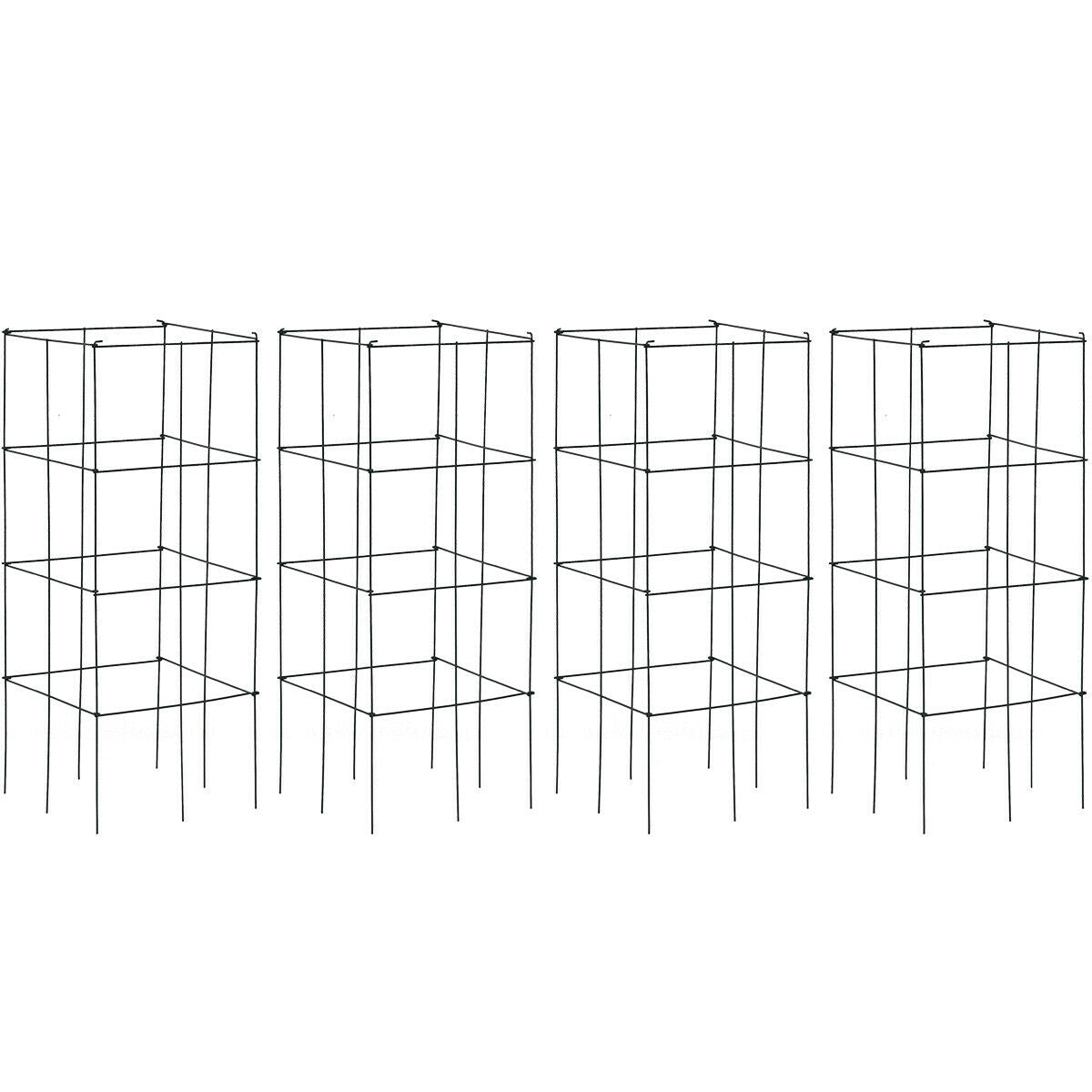 4 Pack Garden Trellis for Climbing Plants for Flower Vegetable Kids Crystal