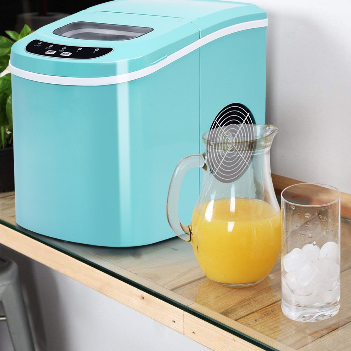 Mini Portable Compact Electric Ice Maker Machine-Green Kids Crystal
