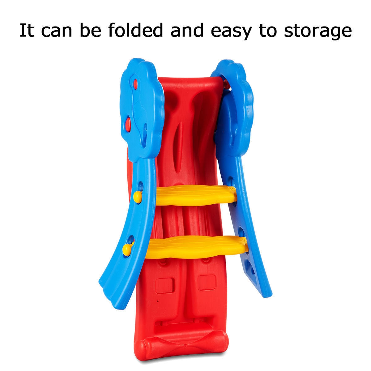 Indoor Outdoor Children Folding Up-down Slide Kids Crystal