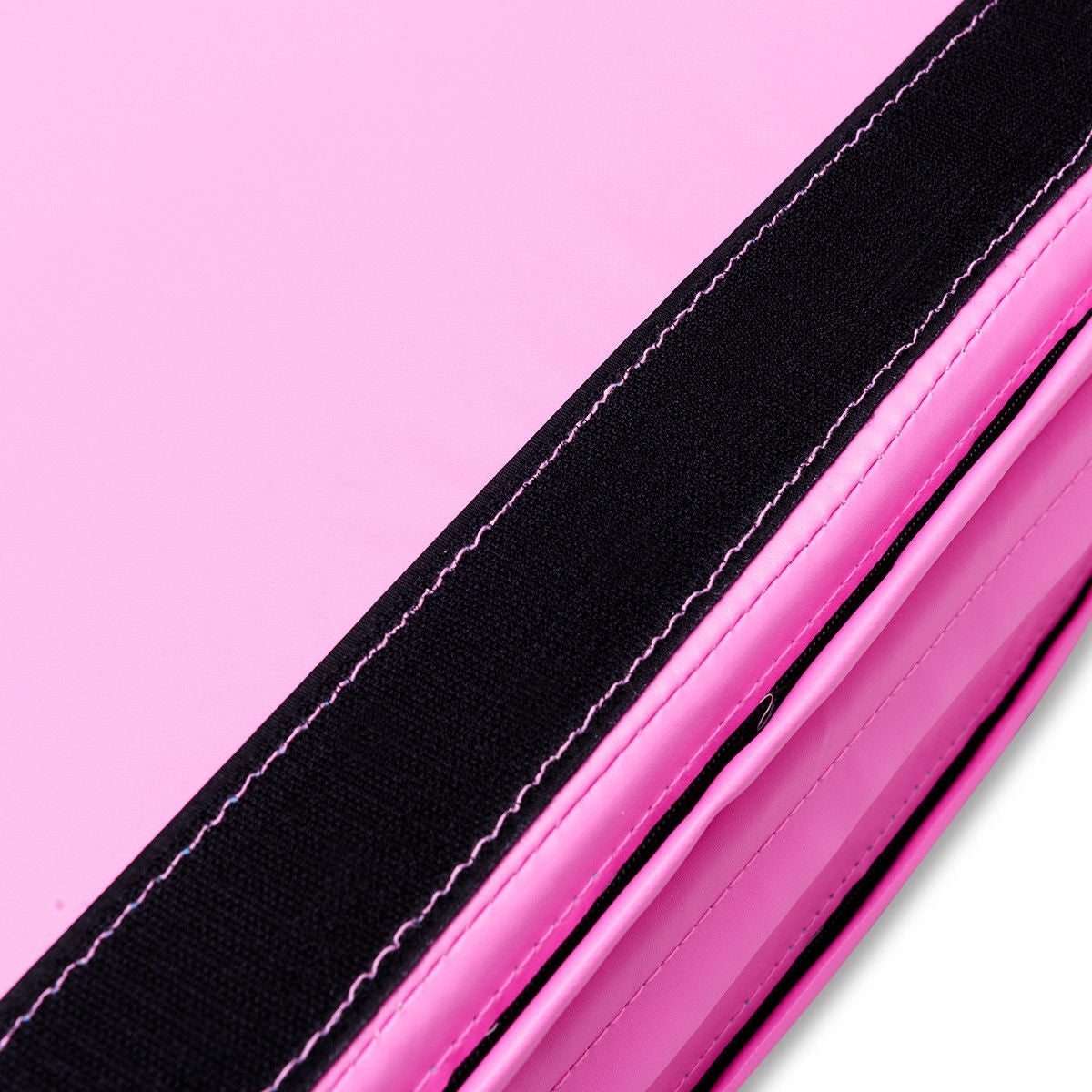 4' x 6' x 2" PU Thick Folding Panel Exercise Gymnastics Mat-Pink Kids Crystal
