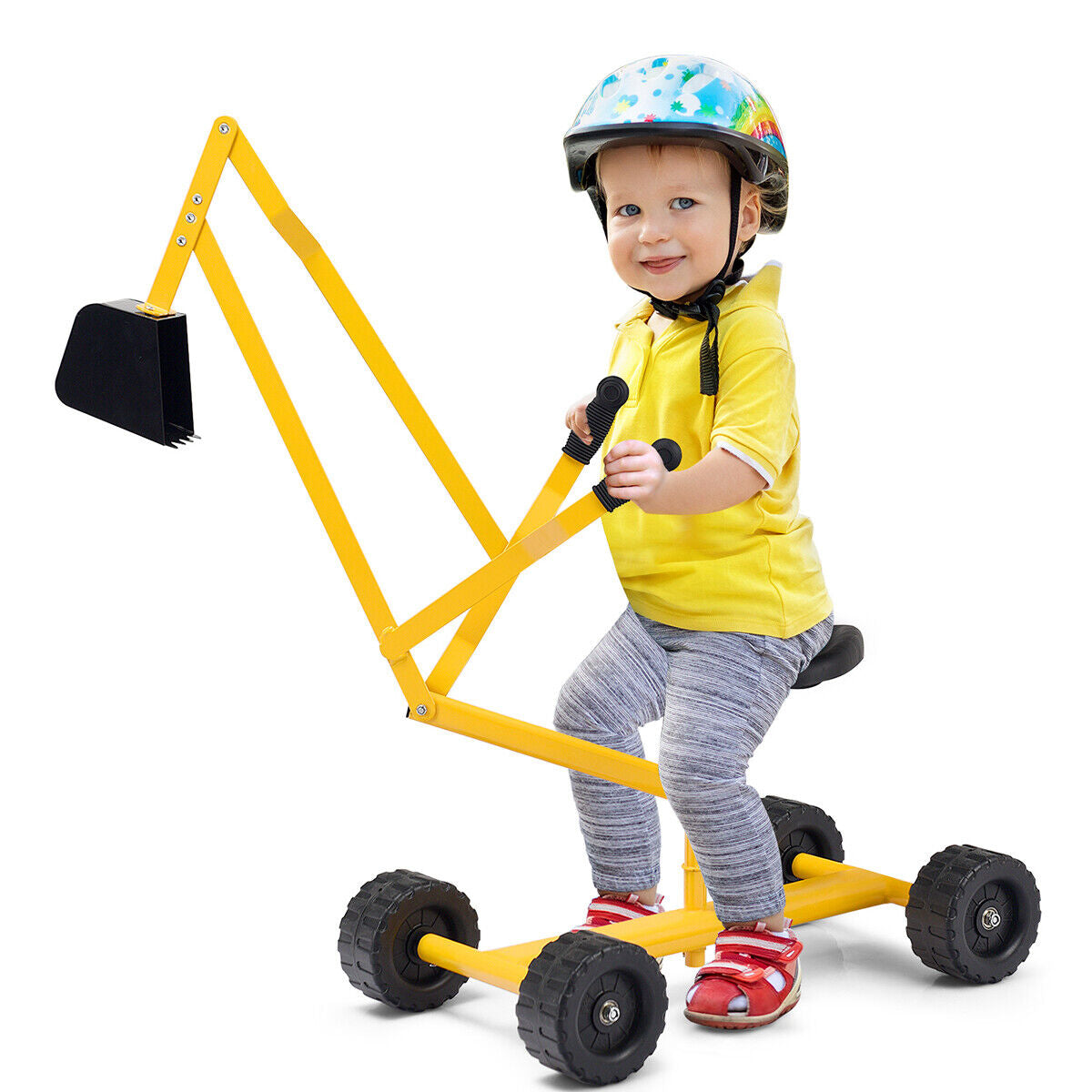 Heavy Duty Kid Ride-on Sand Digger Excavator Kids Crystal