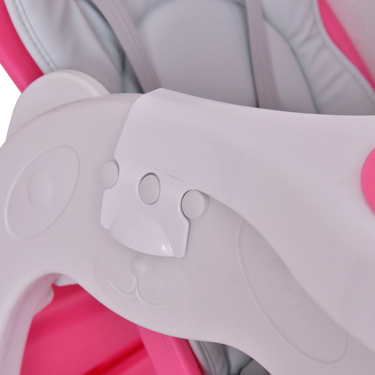 3 in 1 Convertible Play Table Seat Baby High Chair-Pink Kids Crystal