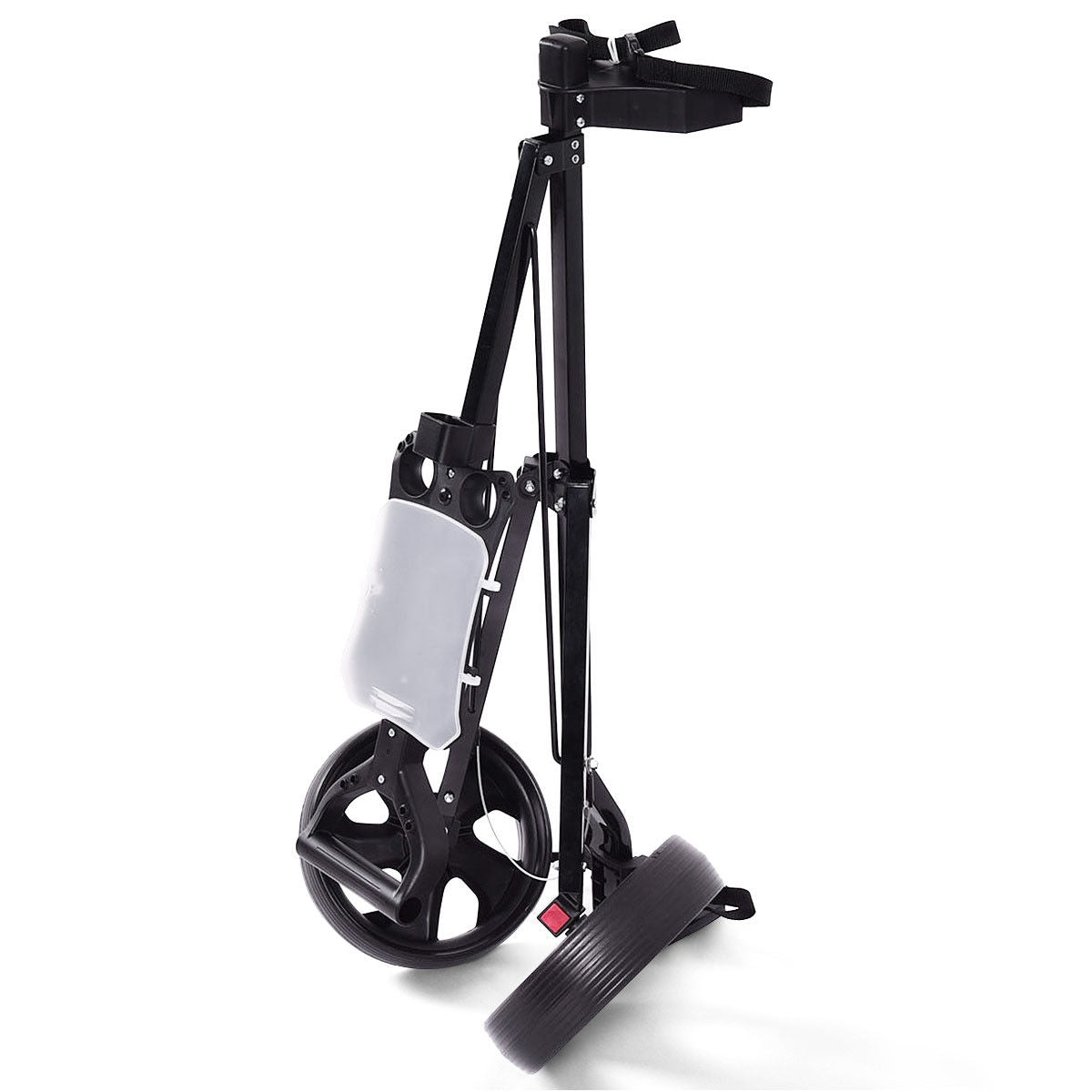 Folding 2 Wheels Push Pull Golf Cart Trolley with Scoreboard Kids Crystal
