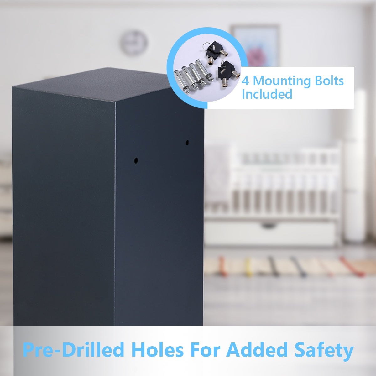 Digital Safe Box with 2 Doors Kids Crystal