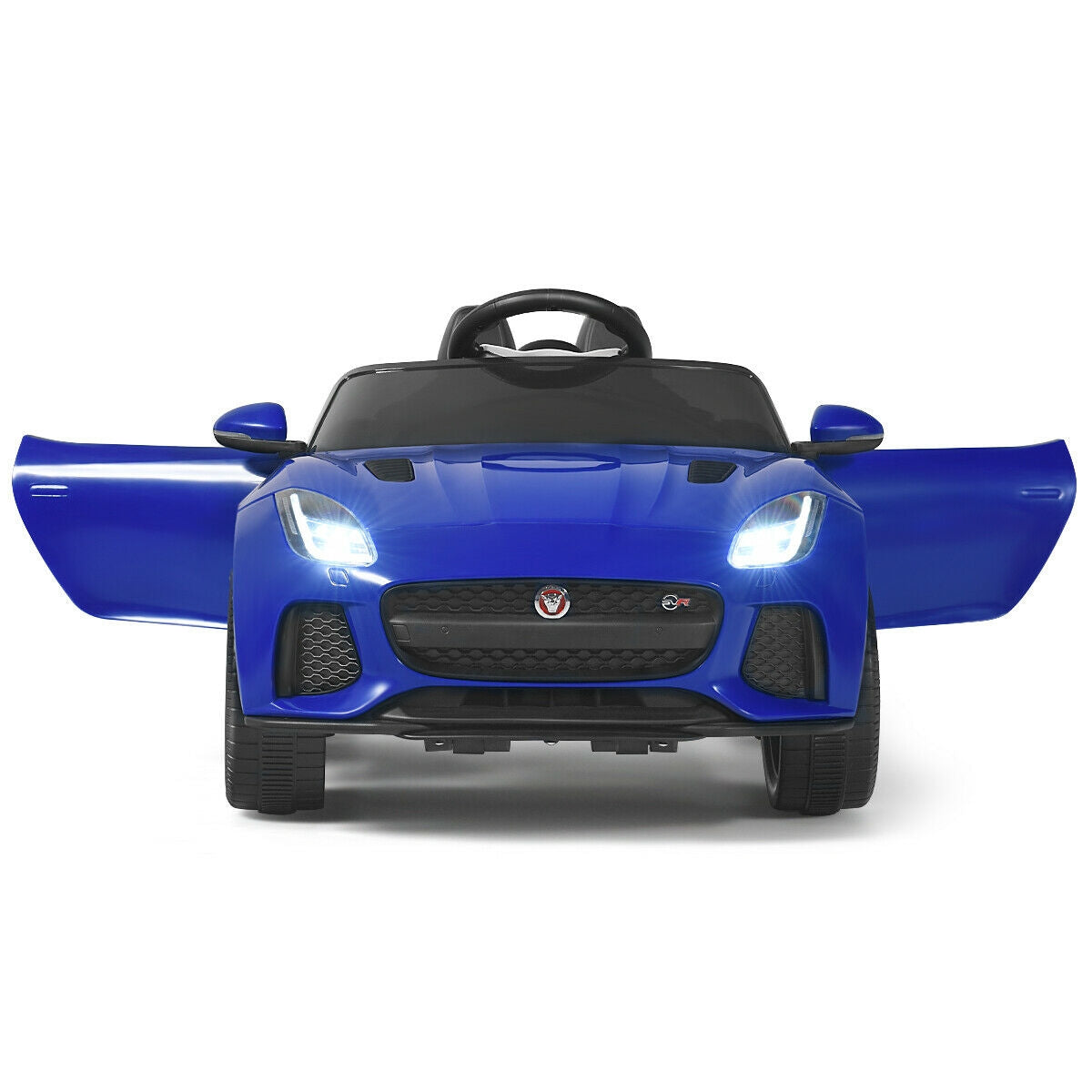 12V Jaguar F-Type SVR Licensed Kids Ride On Car-Navy