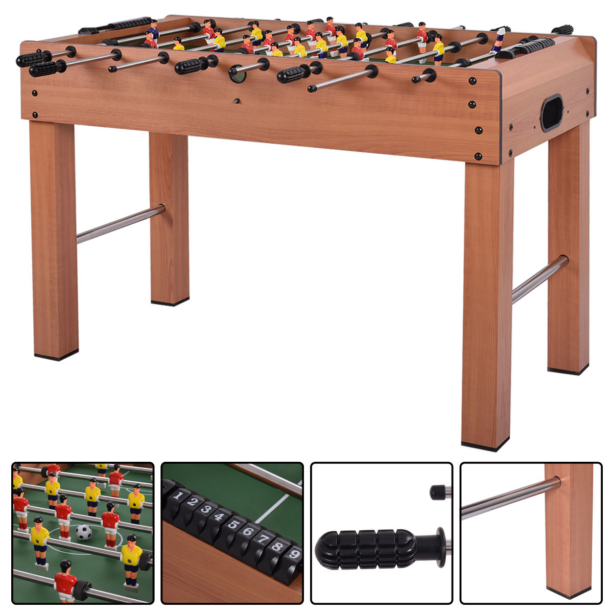 48 Inch Competition Game Foosball Table Kids Crystal