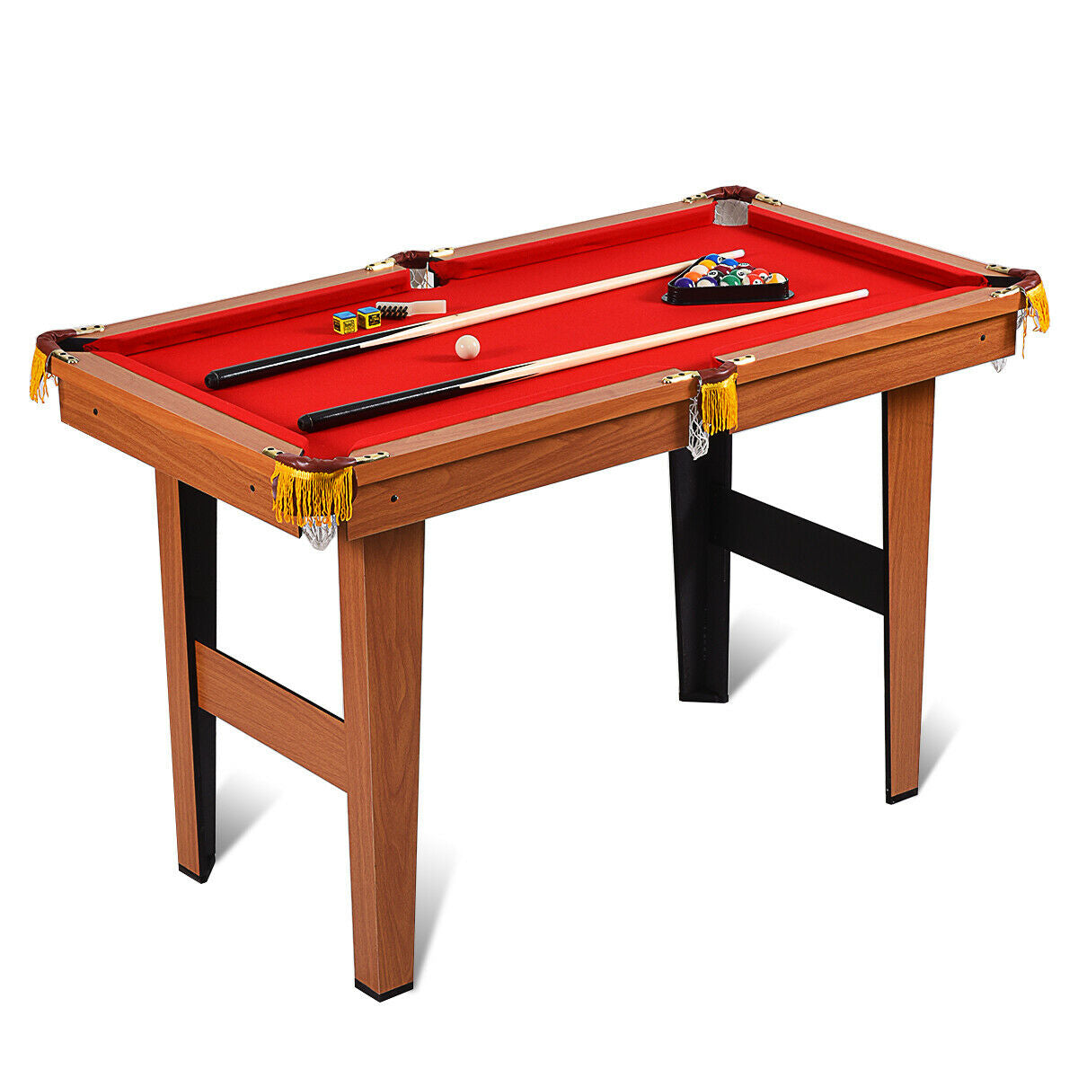 48 Inch Mini Table Top Pool Table Game Billiard Set Kids Crystal