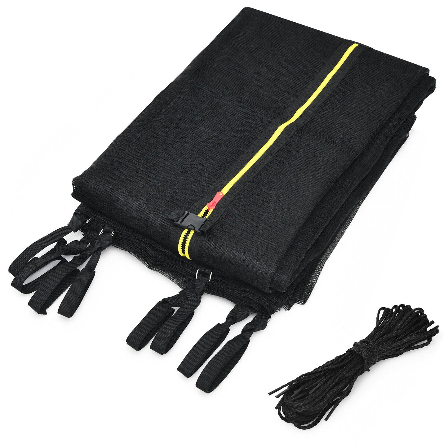 15/16 Feet Trampoline Replacement Safety Net with Adjustable Straps-16 ft Kids Crystal