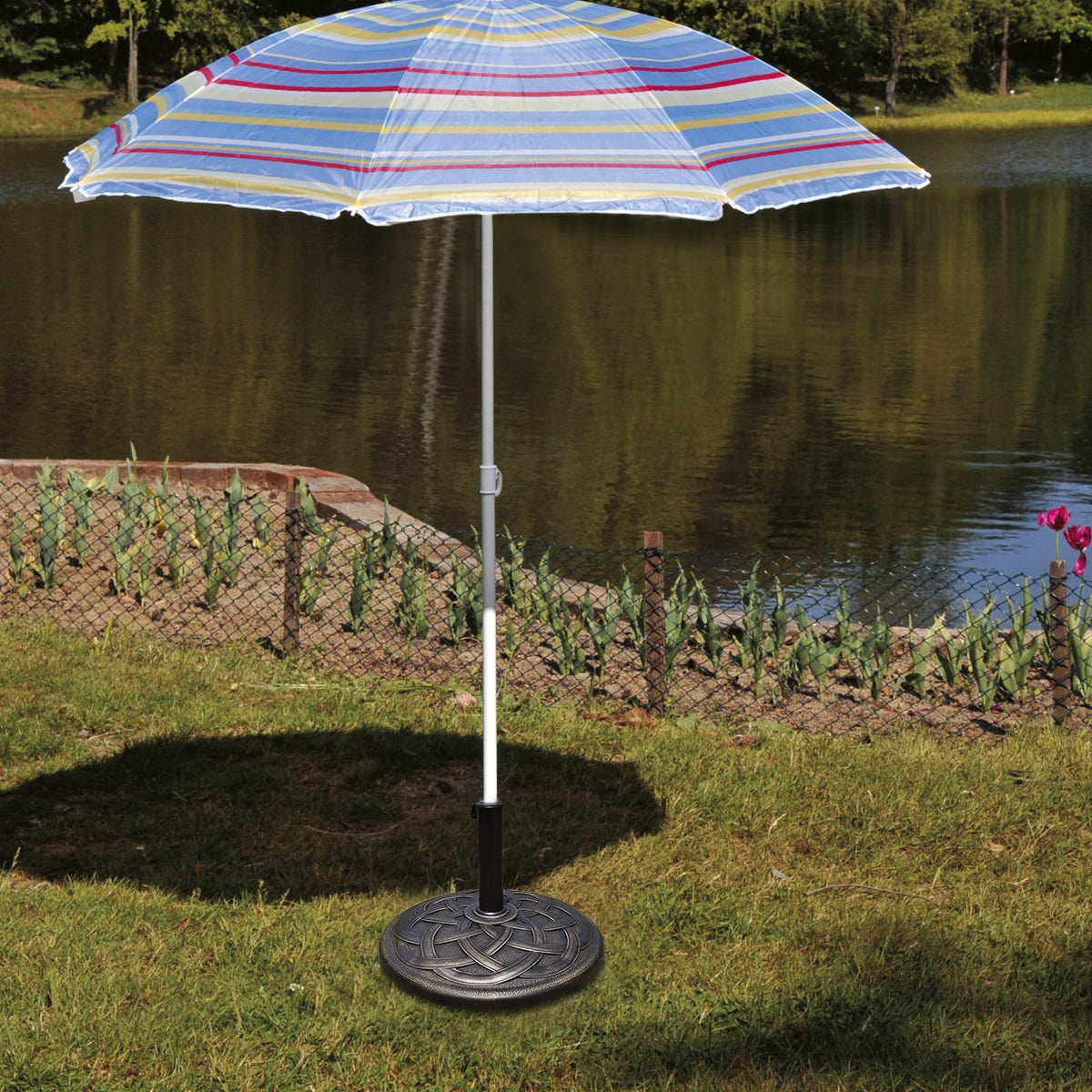 22 Inch Heavy Duty Round Umbrella Base Stand Kids Crystal