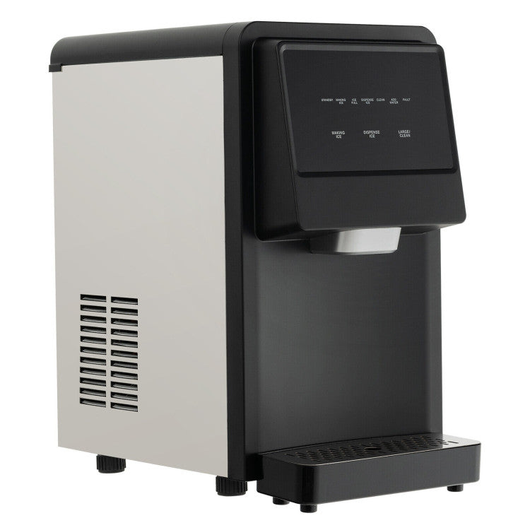 Self Dispensing Countertop Nugget Ice Maker-Silver Kids Crystal