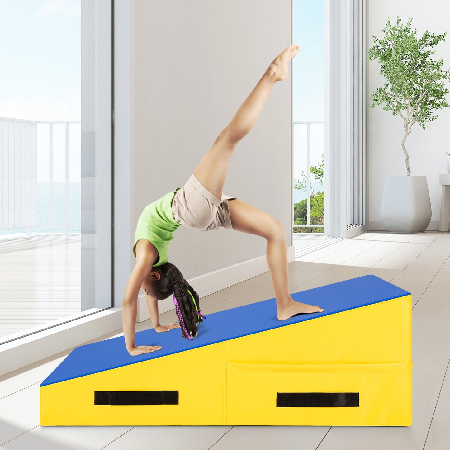 Incline Wedge Ramp Gymnastics Mat Kids Crystal