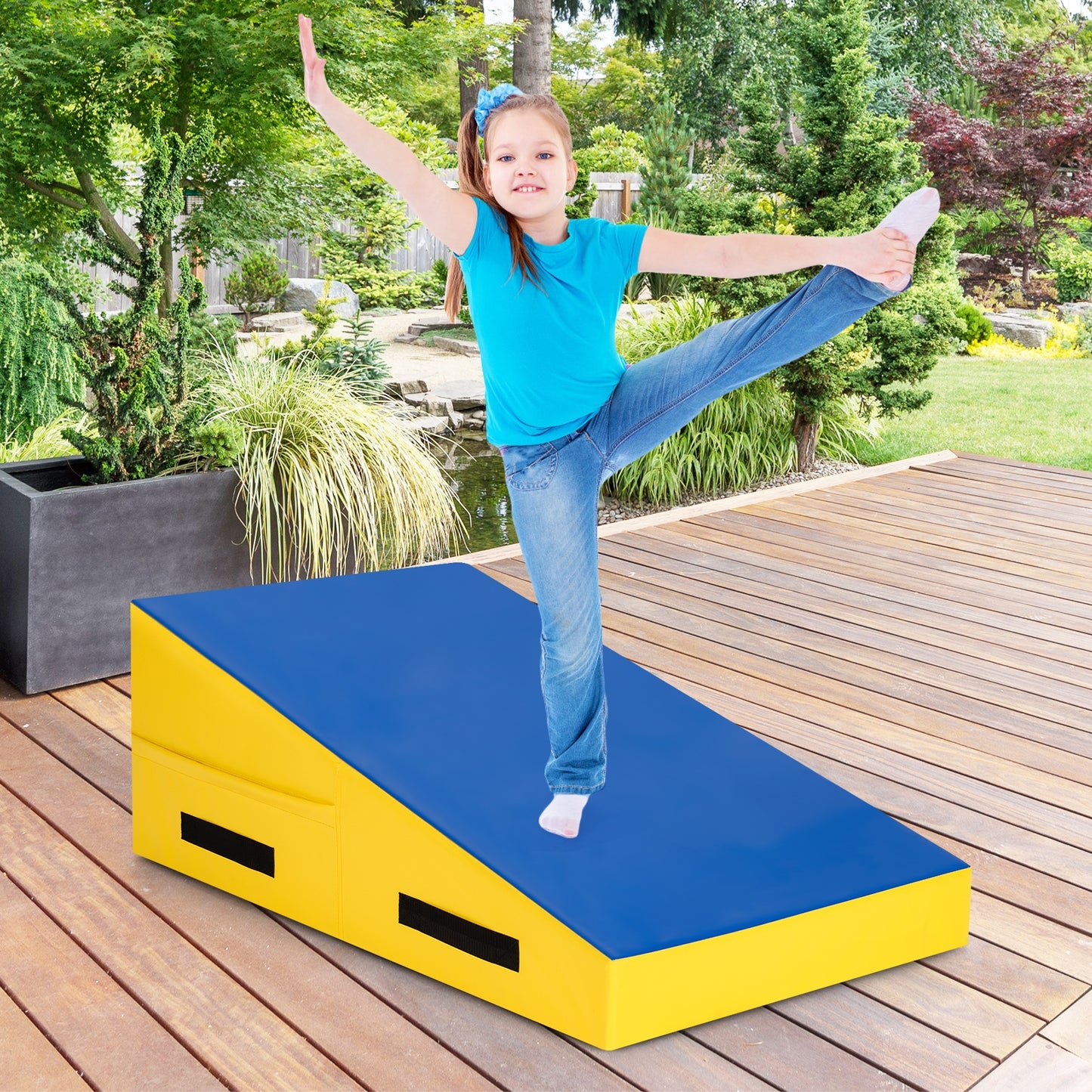 Incline Wedge Ramp Gymnastics Mat Kids Crystal