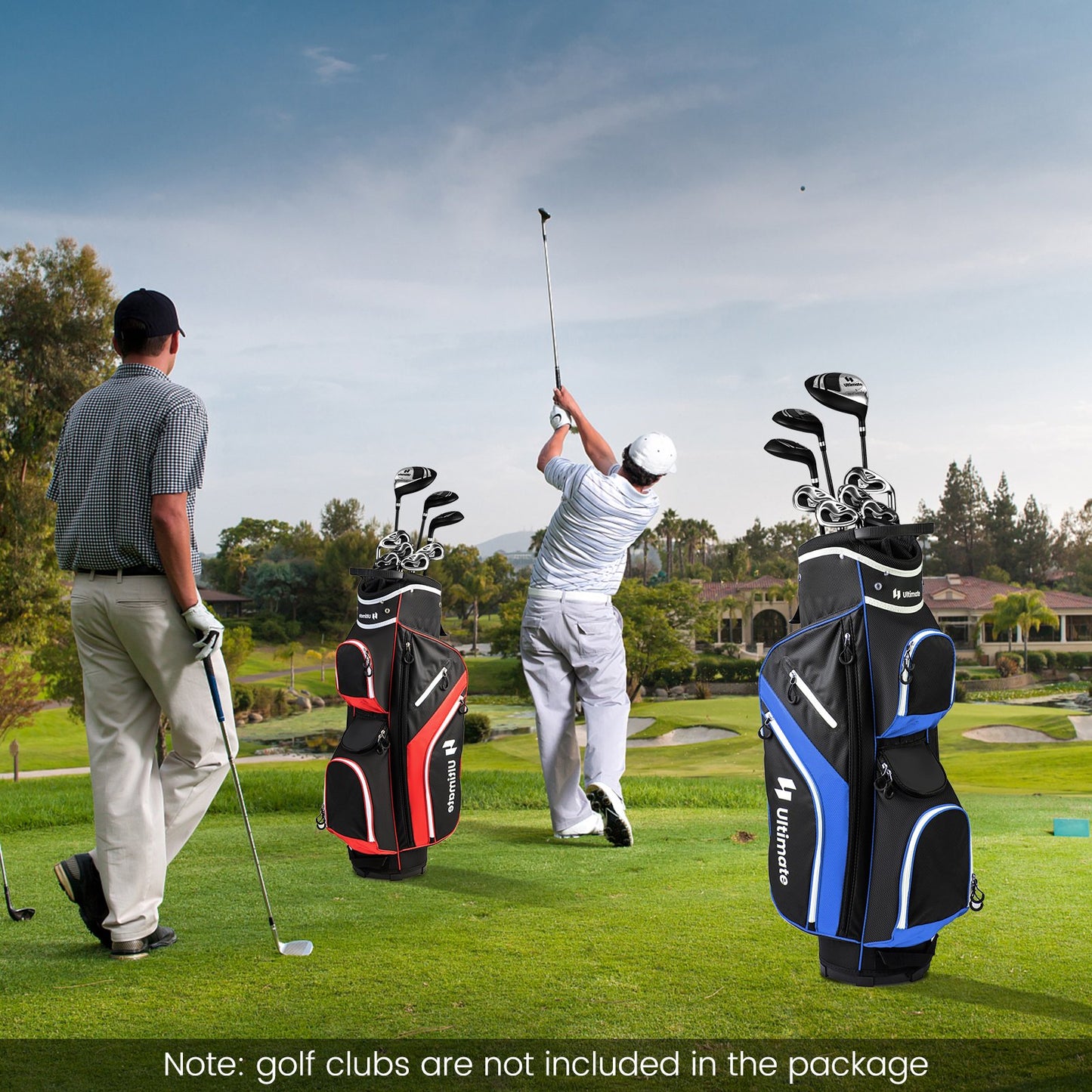 Golf Cart Bag with 14 Way Top Dividers-Blue Kids Crystal