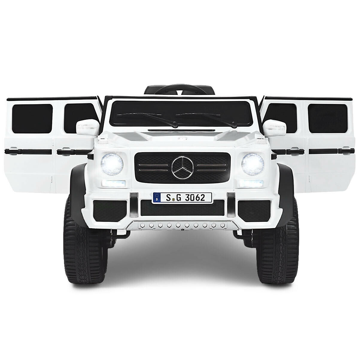 12V Licensed Mercedes-Benz Kids Ride On Car-White