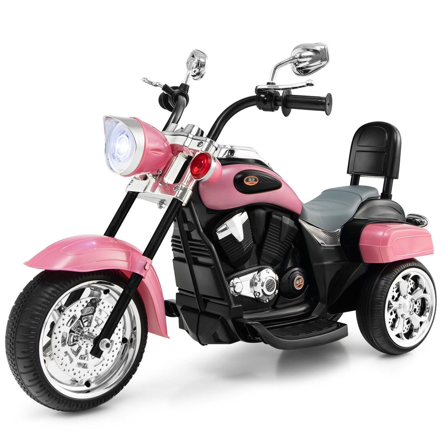 6V 3 Wheel Kids Motorcycle-Pink