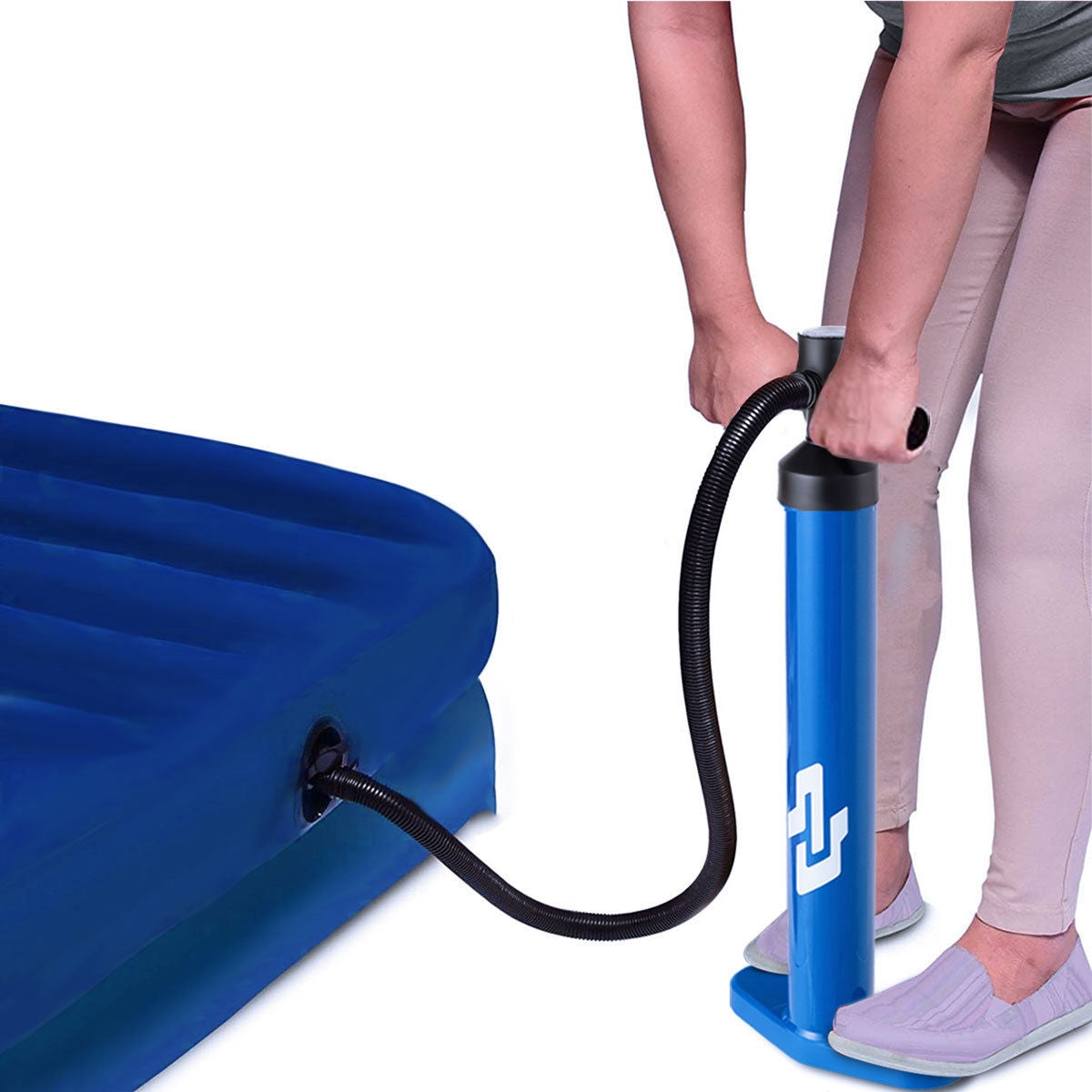 Double Action Manual inflation SUP Hand Pump with Gauge Kids Crystal