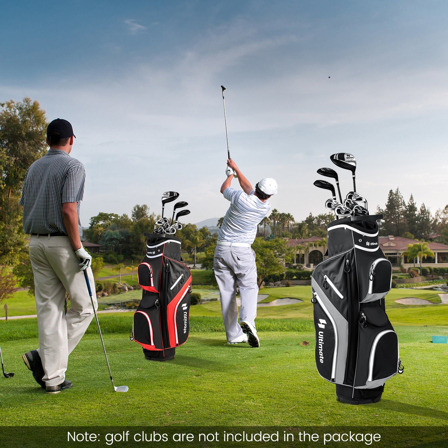 Golf Cart Bag with 14 Way Top Dividers-Gray Kids Crystal