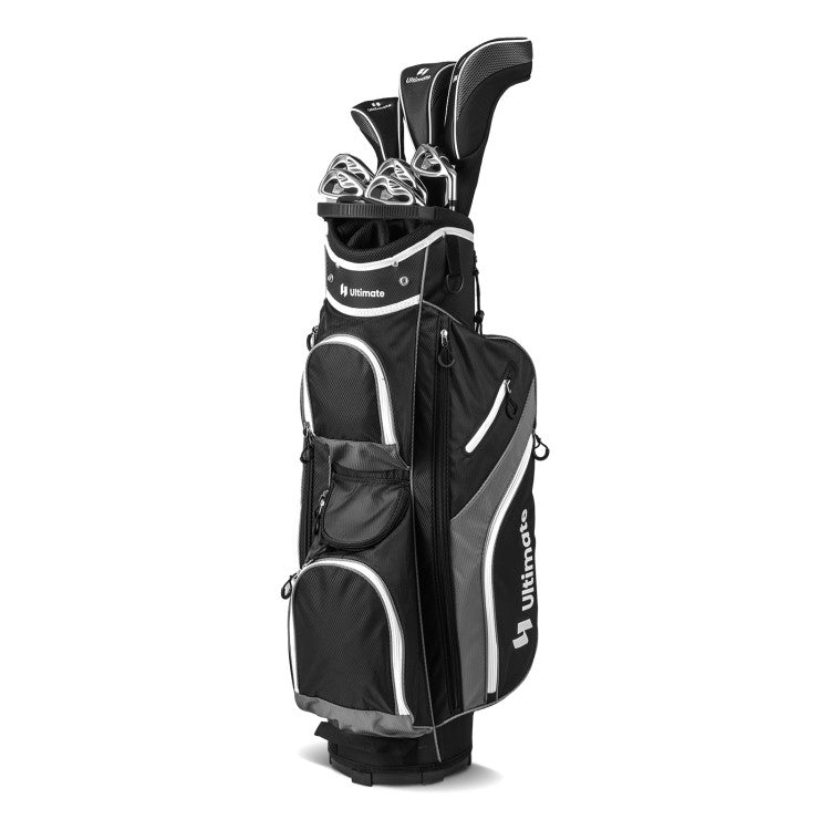 Golf Cart Bag with 14 Way Top Dividers-Gray Kids Crystal