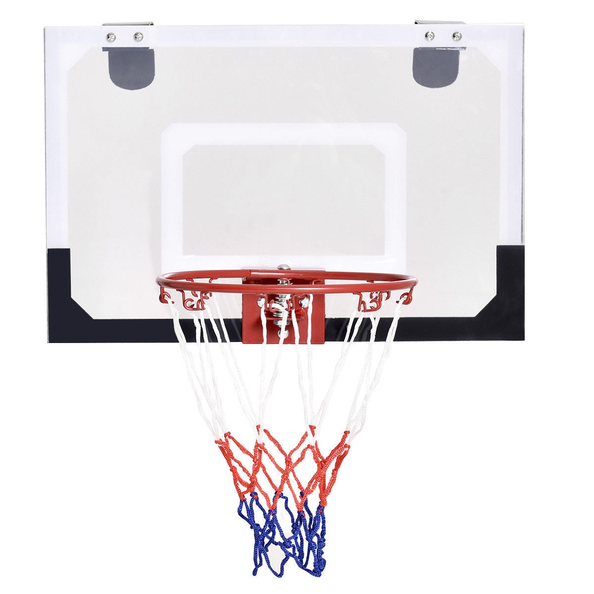 Over-The-Door Mini Basketball Hoop Includes Basketball and 2 Nets Kids Crystal