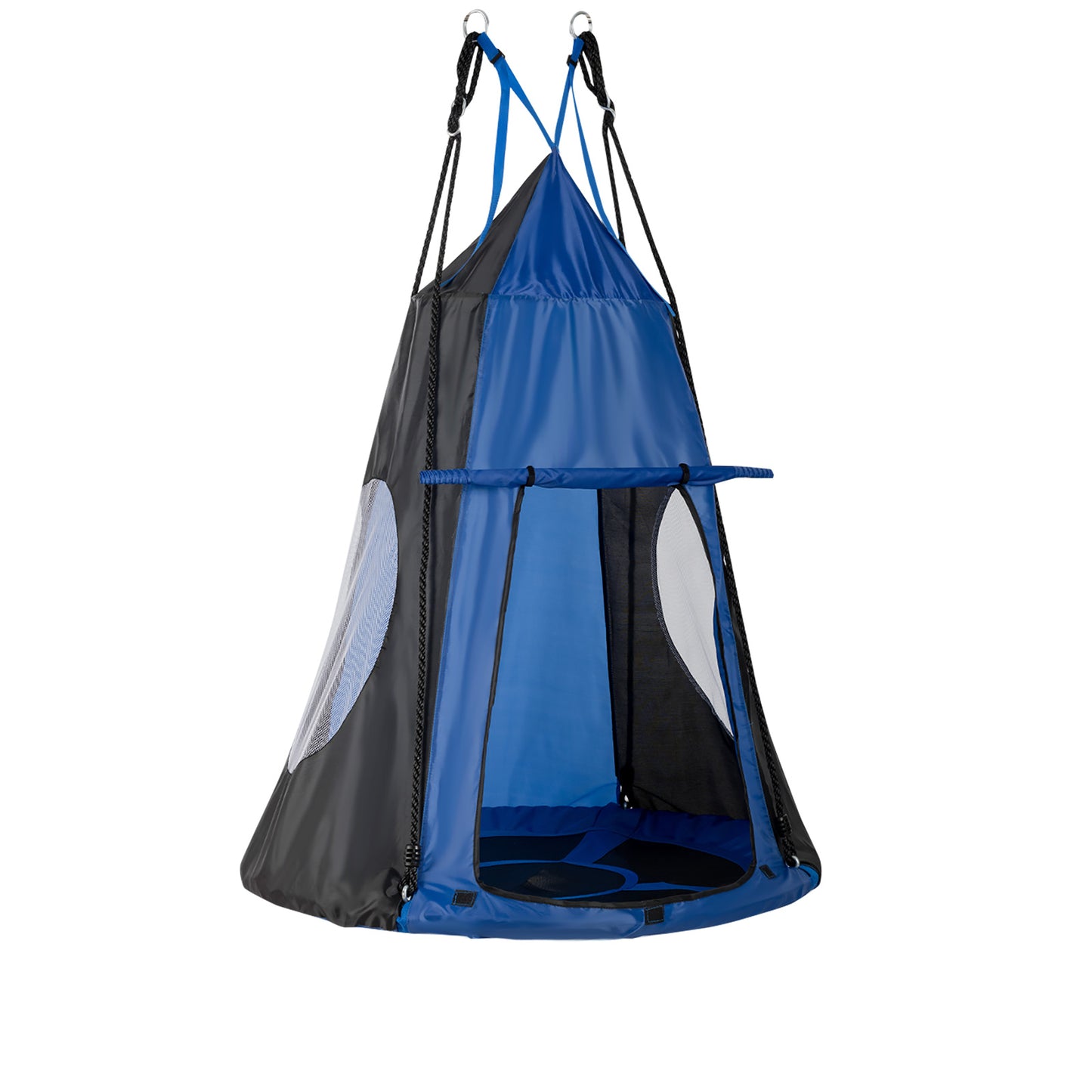 2-in-1 40 Inch Kids Hanging Chair Detachable Swing Tent Set-Blue Kids Crystal