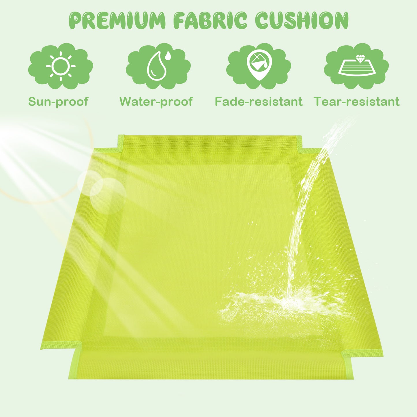 Kids Climbing Dome with Slide and Fabric Cushion for Garden Yard-Green Kids Crystal