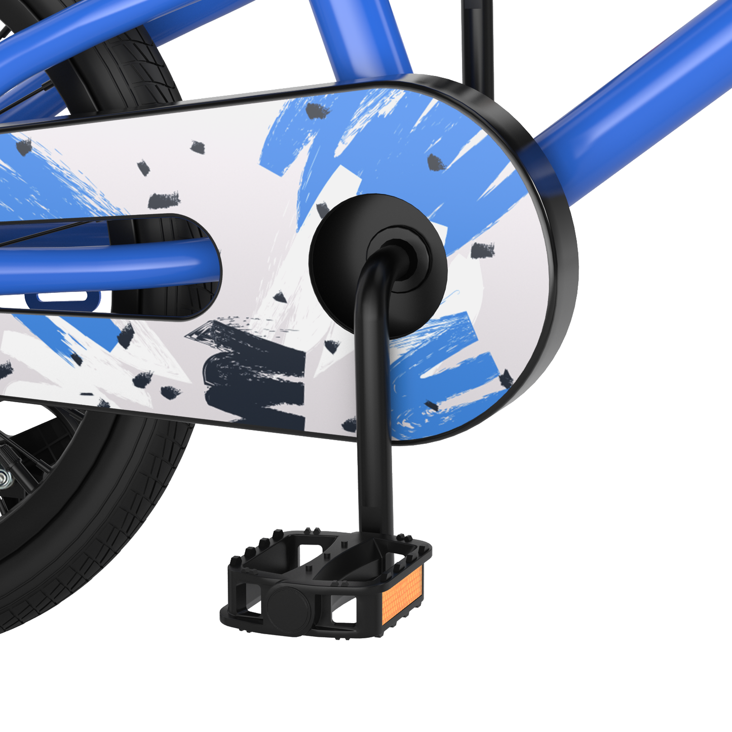 18 Feet Kids Bike with Removable Training Wheels-Blue Kids Crystal