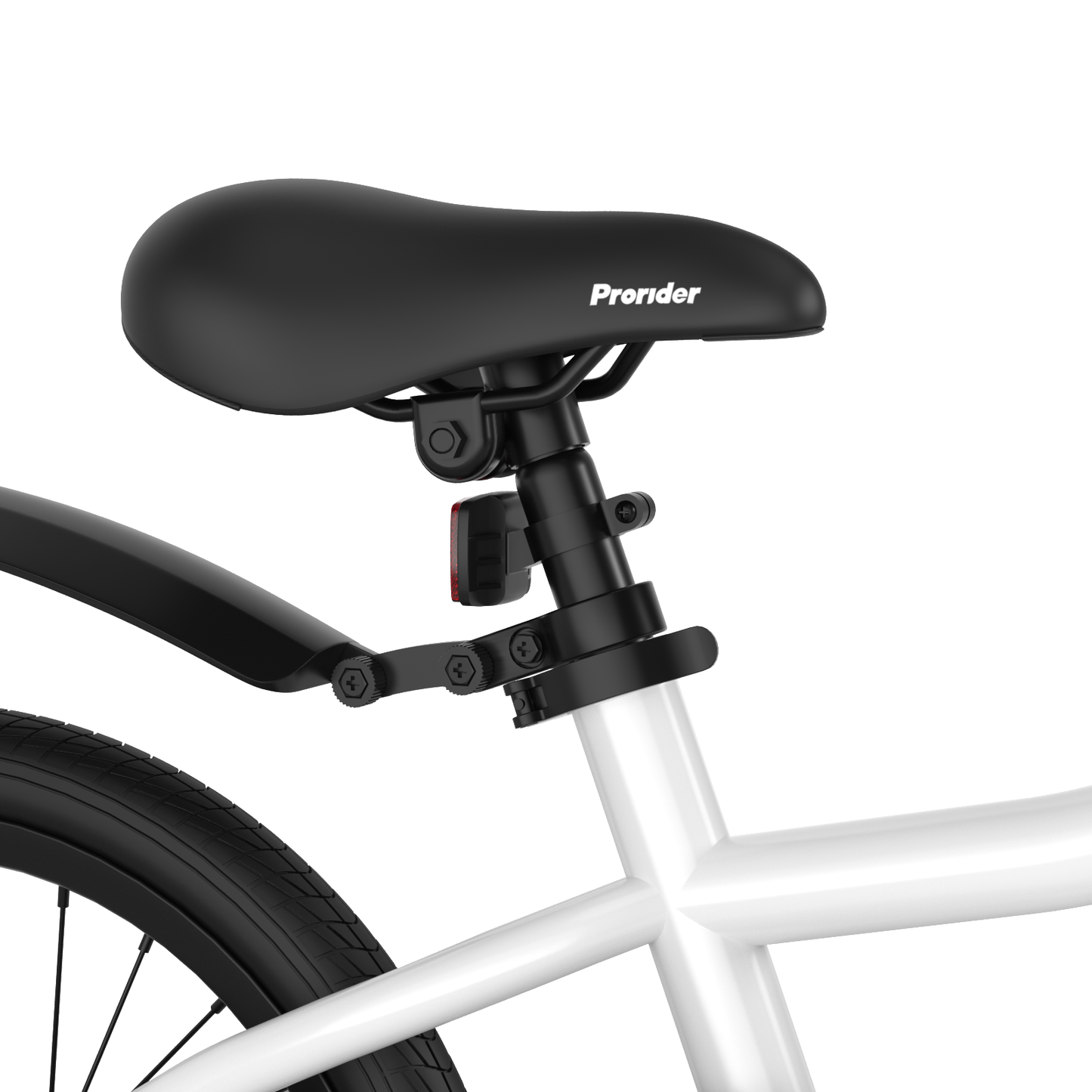 18 Feet Kids Bike with Removable Training Wheels-White Kids Crystal