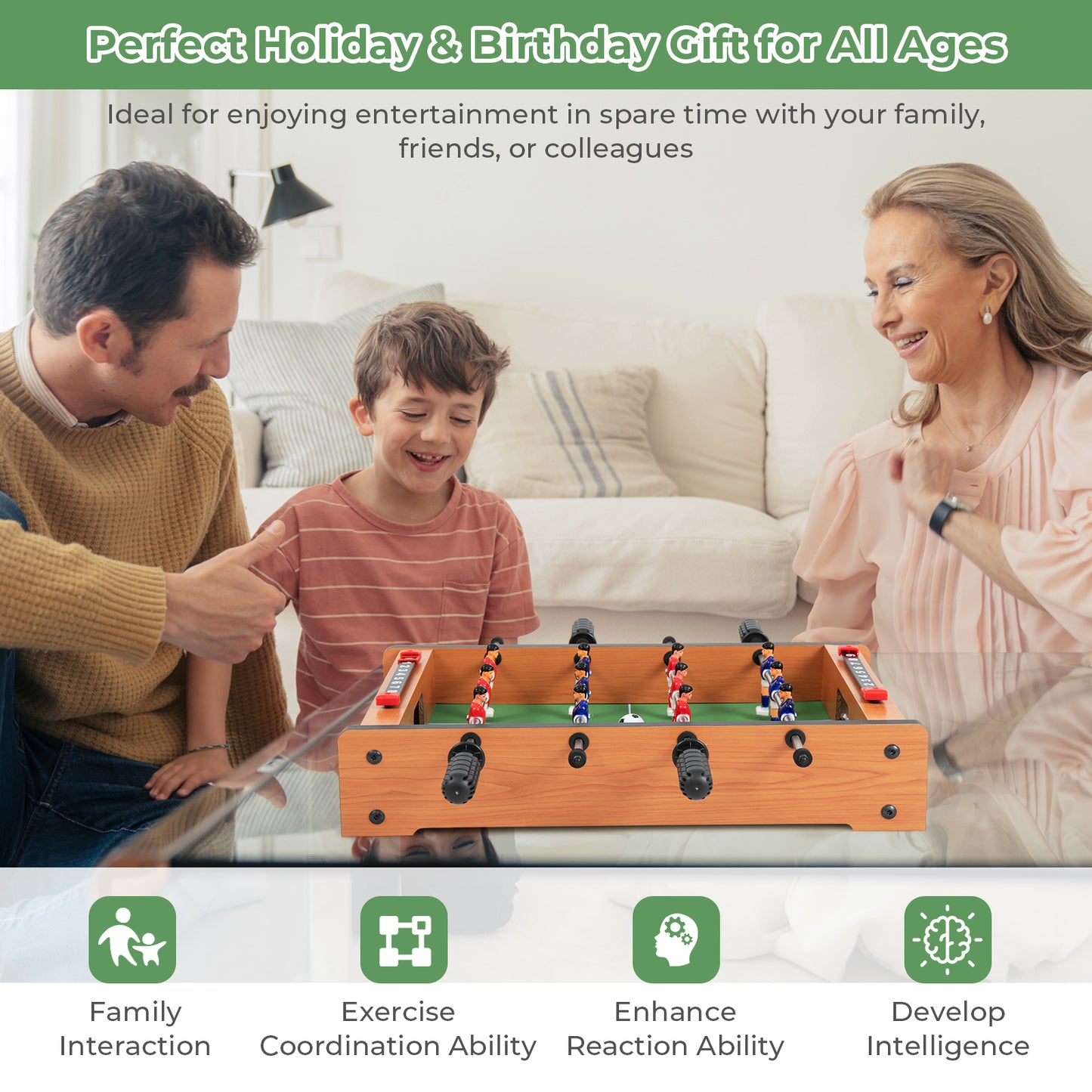 20 Inch Indoor Competition Game Soccer Table Kids Crystal